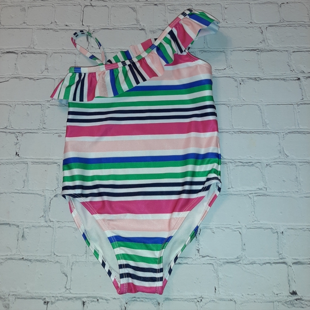 Girls Gymboree size XS 4 Striped Swimsuit